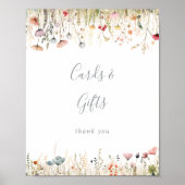 Poster Blissful Colorful Boho Wildflower Cards and Gifts  (Devant)
