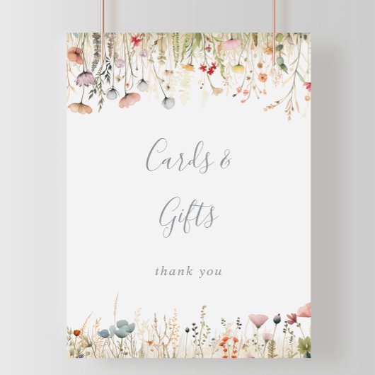 Poster Blissful Colorful Boho Wildflower Cards and Gifts 