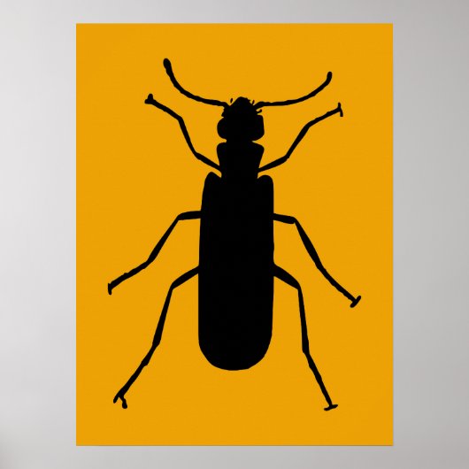 Poster Blister Beetle Silhouette (Devant)