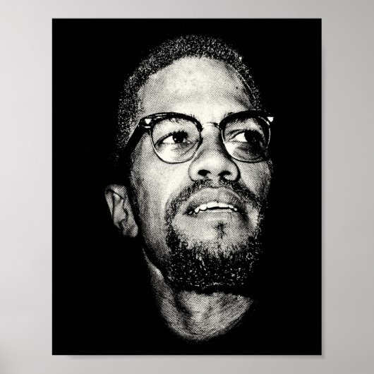 Poster Blm Black Vit Problème Black Histoire (Devant)