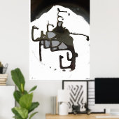 Poster Blob de l'espace au ballet (Bureau à domicile)