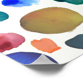Poster Blobs aquarelle (Coin)