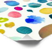 Poster Blobs aquarelle (Coin)
