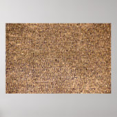 Poster Bloc de briques Brown (Devant)