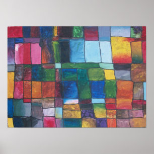 Poster Bloc de couleur