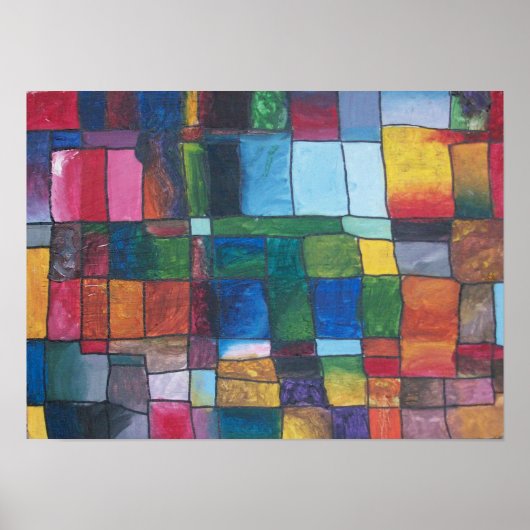 Poster Bloc de couleur (Devant)