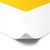 Poster Bloc de couleur d'eau jaune (Coin)