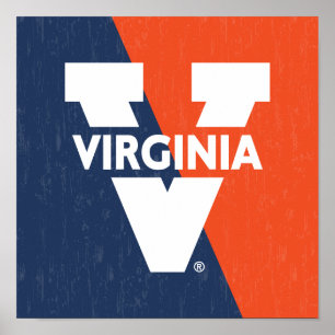 Poster Bloc de couleur Virginia Cavaliers