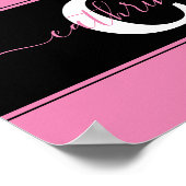 Poster Bloc de couleurs personnalisé (Coin)