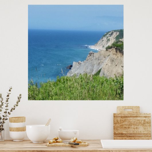 Poster Block Island Bluffs - Block Island, Rhode Island (Cuisine)