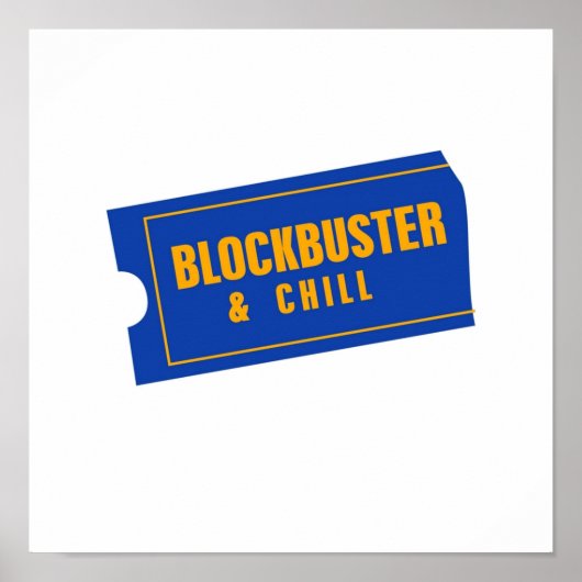 Poster BlockBuster et Chill (Devant)