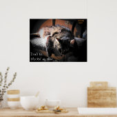 Poster Blockin' my shire - Grumpy Angel (Cuisine)