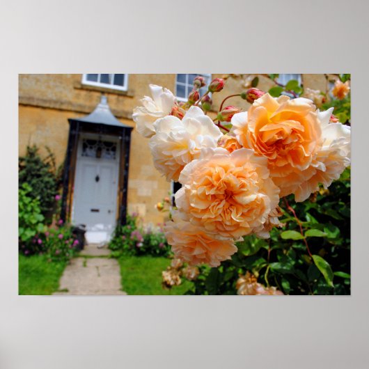 Poster Blockley Village Cottage Cotswolds Gloucestershire (Devant)