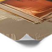 Poster Blocs Abstraits texturés - Tonalité Terre chaude m (Coin)