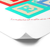 Poster Blocs Alphabet Scottie (Coin)