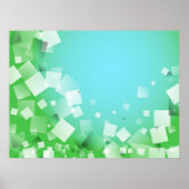 Poster Blocs bleus (Devant)