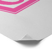 Poster Blocs de bois en alphabet pour bébé bleu pâle (Coin)