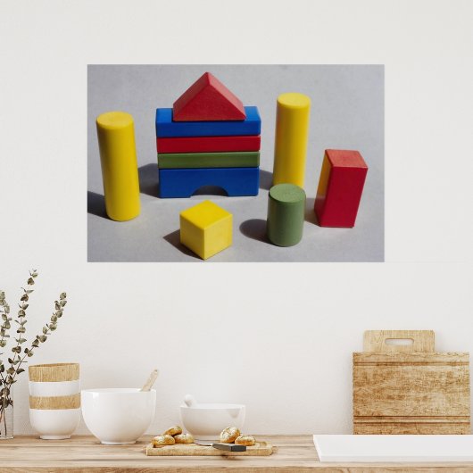 Poster blocs de construction (Cuisine)