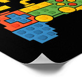 Poster Blocs de Construction Bruh Garçons Anniversaire Br (Coin)