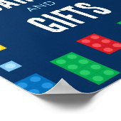 Poster Blocs de construction Cartes et cadeaux d'annivers (Coin)