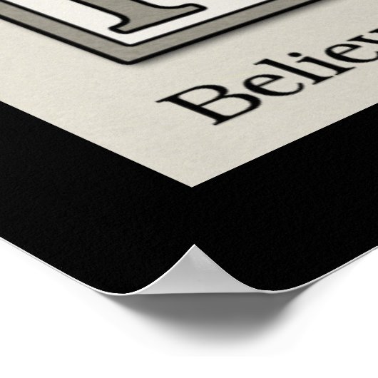 Poster Blocs de construction de HOPE (avec bordure) (Coin)