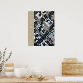 Poster Blocs de la skyline de Manhattan (Cuisine)