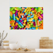 Poster Blocs en plastique néon (Cuisine)