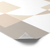 Poster Blocs Géométriques Doux – Simples et Élégants (Coin)