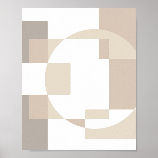 Poster Blocs Géométriques Doux – Simples et Élégants (Devant)