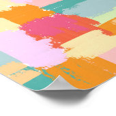 Poster Blocs peints colorés (Coin)