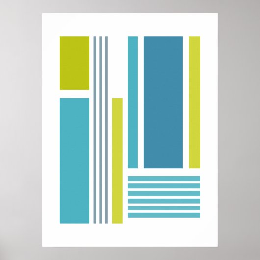 Poster Blocs & Rayures 4 (Devant)