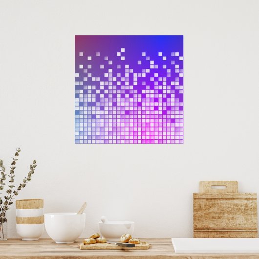 Poster Blocs violets (Cuisine)