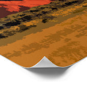 Poster Bloedmaanvermeerdering digitale kunst (Hoek)