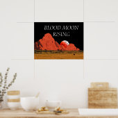 Poster Bloedmaanvermeerdering digitale kunst (Keuken)