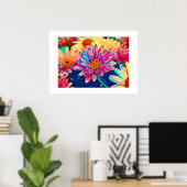 Poster bloemen (Thuiskantoor)