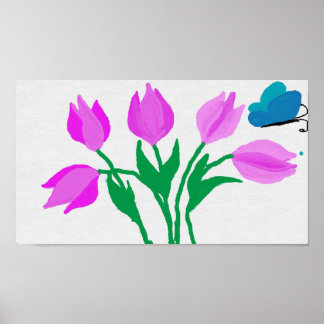 Poster bloemen