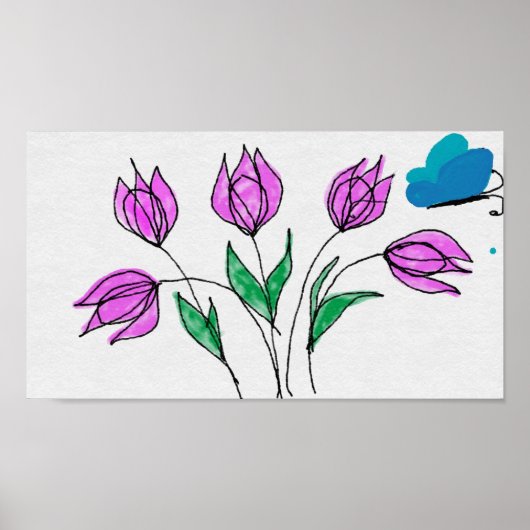 Poster bloemen (Voorkant)