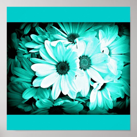 Poster-bloemen-Geschilderde Bloemen 15 Poster (Voorkant)