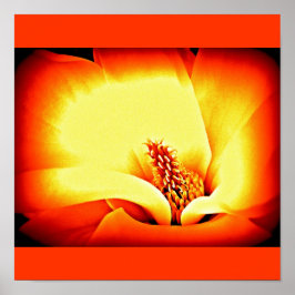 Poster-bloemen-Geschilderde Bloemen 9 Poster