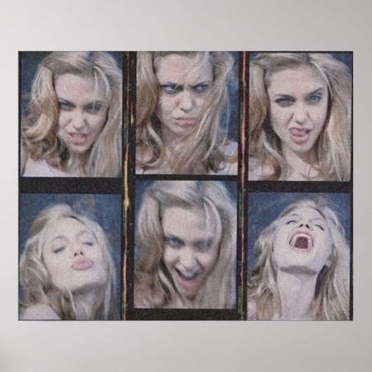 Poster Blonde Angelina Jolie Headshots (Devant)