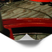 Poster Blonde Biker Babe en Bikini (Coin)