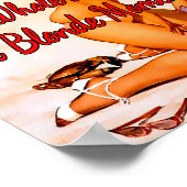 Poster Blonde des années 1950 sur la plage par Gil Elvgre (Coin)