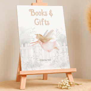 Poster Blonde Fairy Baby showers Livres pour Baby Table P