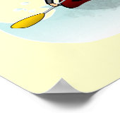 Poster Blonde Female Kayaker (Coin)