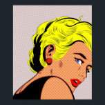 Poster blonde fille Pop Art femme Vintage Comic Girl pop<br><div class="desc">blonde fille Pop Art femme Vintage Comic Girl pop art femme blonde modèle Poster Anime Cartoon Comic Fiction Manga</div>