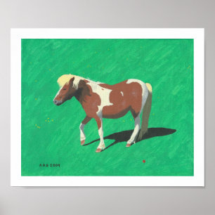 Poster Blonde Horse
