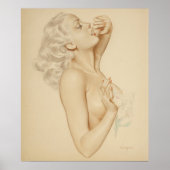 Poster Blonde Pin Up (Devant)