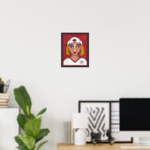 Poster Blonde RN - soins infirmiers / infirmières imprime (Bureau à domicile)