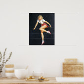 Poster Blonde sur la broche à fil vers le haut (Cuisine)