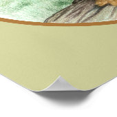 Poster Blondinettes de pigeons de frill classique (Coin)